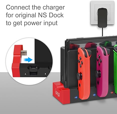 FYOUNG Charging Dock Base Station for Nintendo Switch Joycons
