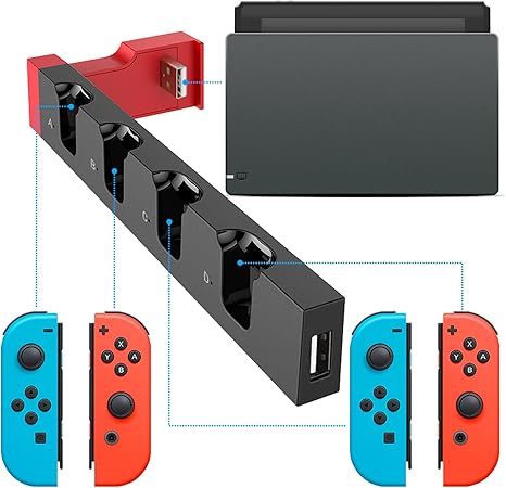 FYOUNG Charging Dock Base Station for Nintendo Switch Joycons