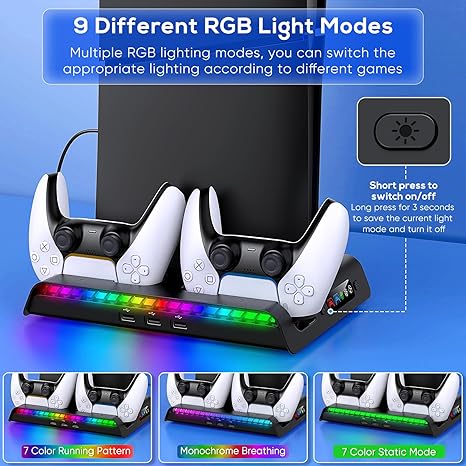 FYOUNG Cooling Fan Stand for PlayStation Portal