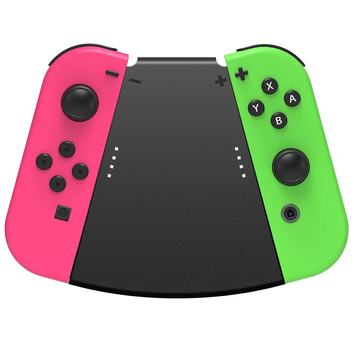 Fyoung 5 in 1 Hand Grip Connector Pack Compatible with Switch and Switch OLED for Joy Con with Wrist Strap
