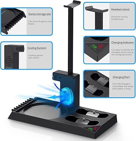FYOUNG Vertical Cooling Stand Compatible with Xbox Series X