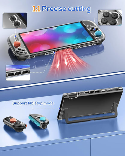 FYOUNG Switch 2 Protective Case,Cover Shell&Screen Protector for Nintendo 2